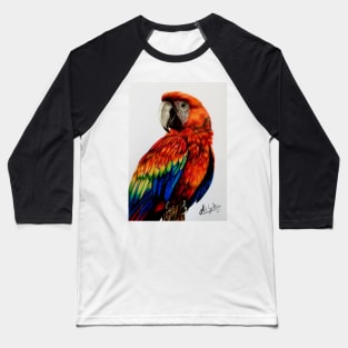 Red Parrot Baseball T-Shirt